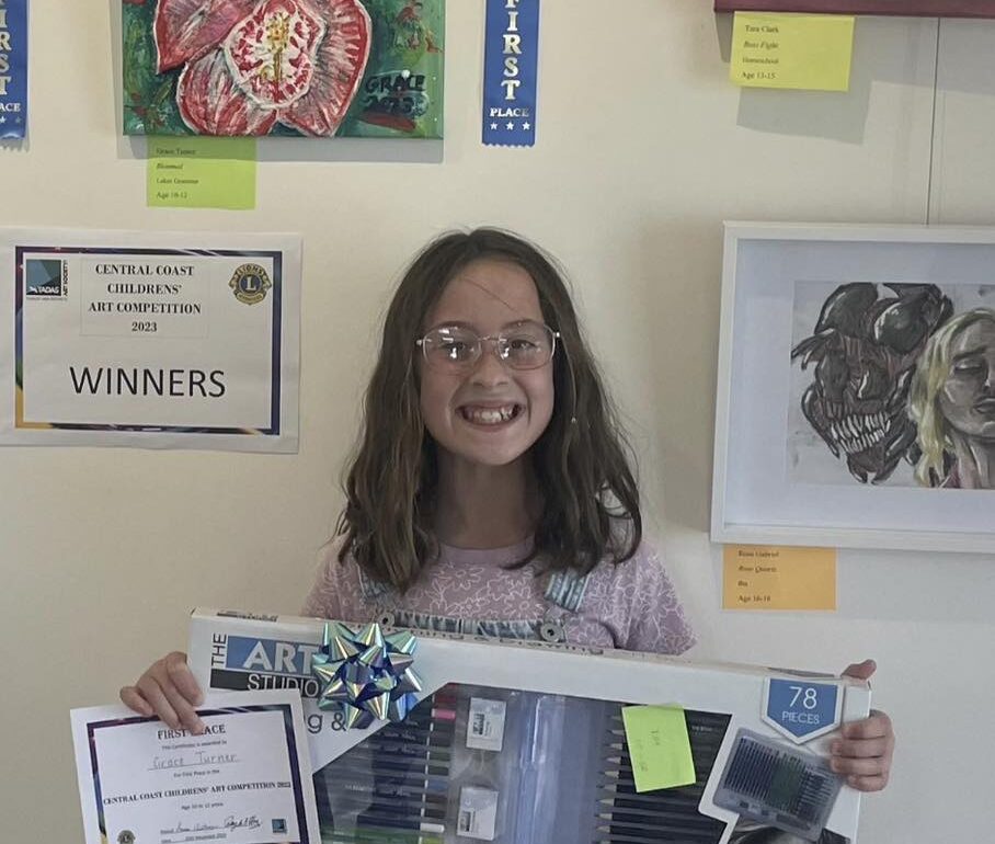 First prize in Central Coast Children’s Art Competition
